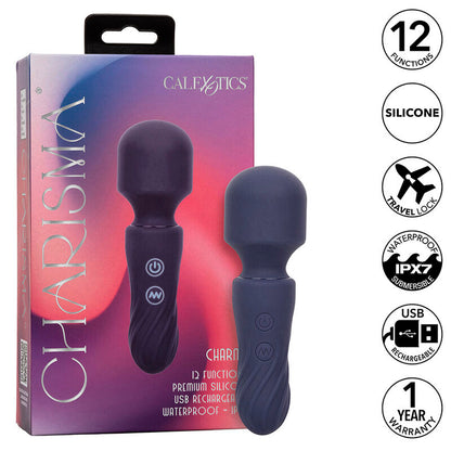 Vibrador Portátil Charisma Charm com 12 Funções Roxo