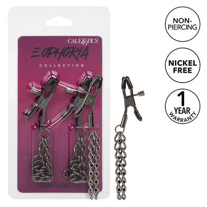 Grampos de Mamilos com Corrente Euphoria 14,5 cm