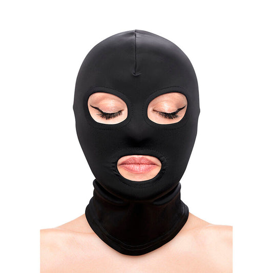 Capuz Olhos e Boca Nylon Preto