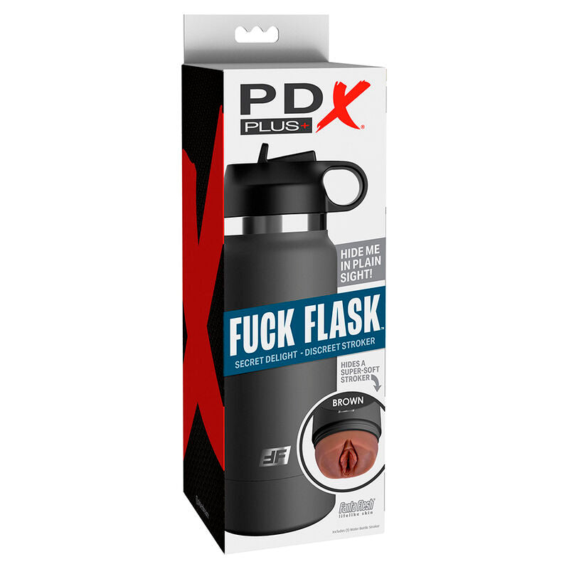 Masturbador Masculino Fuck Flask Vagine Discret Stroker Marrom Modelo 2