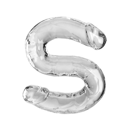 Dildo Duplo Double Trouble 46 cm Transparente