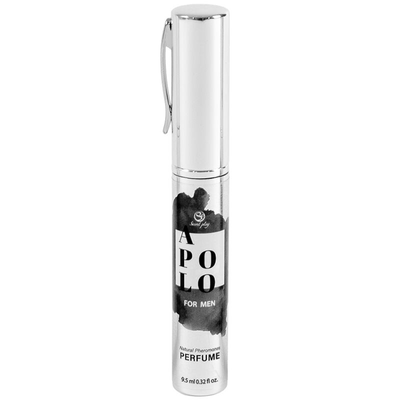 SECRETPLAY Apolo Perfume Feromonas Masculino 9,5 ml, frasco de viagem com spray