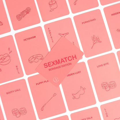 Jogo de Cartas Sexmatch Bondage Edition SECRETPLAY para casais.