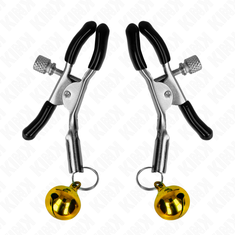 KINK Grampo de Bico Simples Dourado 6 CM para estimulação e prazer BDSM.