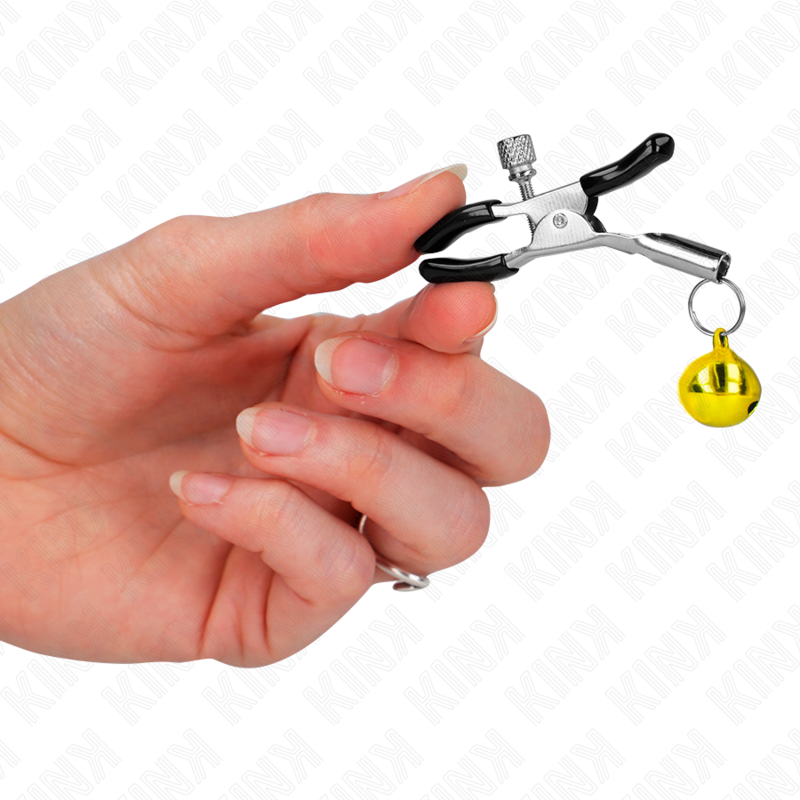 KINK Grampo de Bico Simples Dourado 6 CM para estimulação e prazer BDSM.