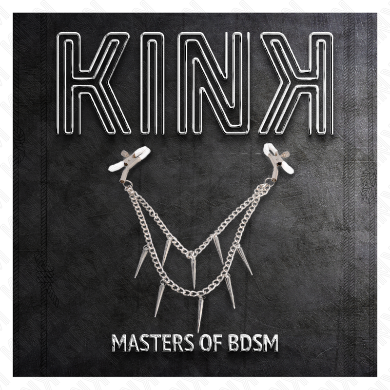 KINK Pinças para Bicos com Correntes de Pontos 30 CM para estimulação BDSM