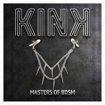 KINK Pinças para Bicos com Correntes de Pontos 30 CM para estimulação BDSM