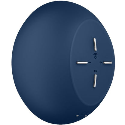 Satisfyer Air Power 4 estimulador e vibrador azul, exibindo seu design compacto e silicone suave.