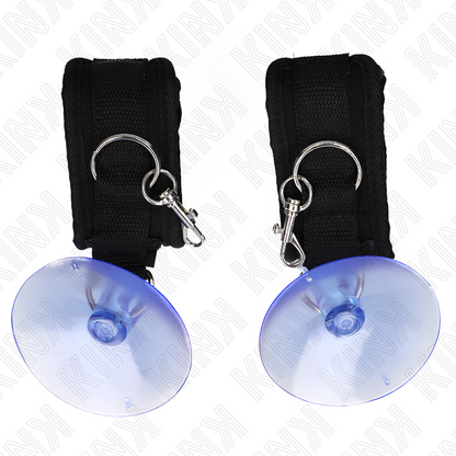 Algemas de Pulso BDSM Ajustáveis Preto 29-40 cm