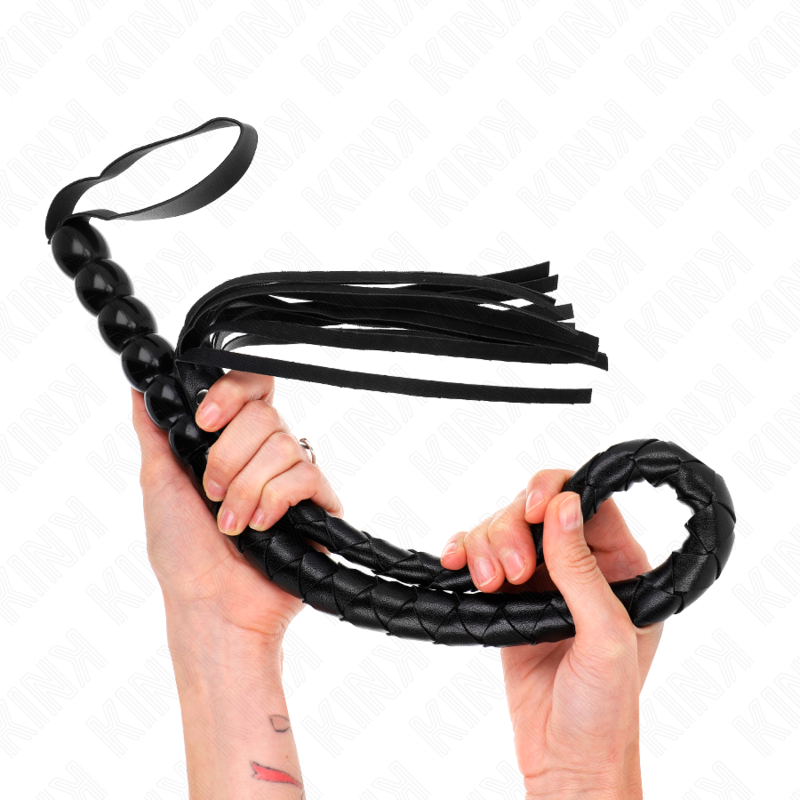 KINK Chicote de Serpente com Fresas de 80 CM para BDSM