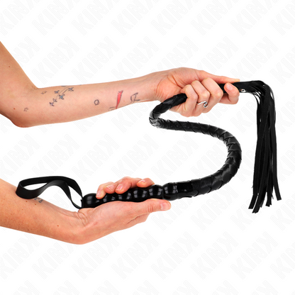 KINK Chicote de Serpente com Fresas de 80 CM para BDSM