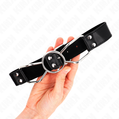 Mordaça Boca de Aranha KINK para jogos BDSM, apresentando design único e ajustável.