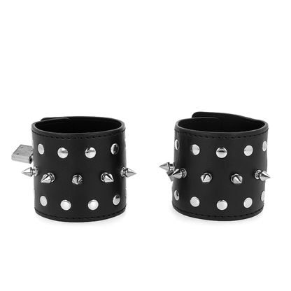 Algemas de Pulso Punk com Pontos 25x6cm