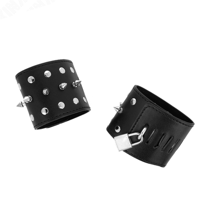 Algemas de Pulso Punk com Pontos 25x6cm