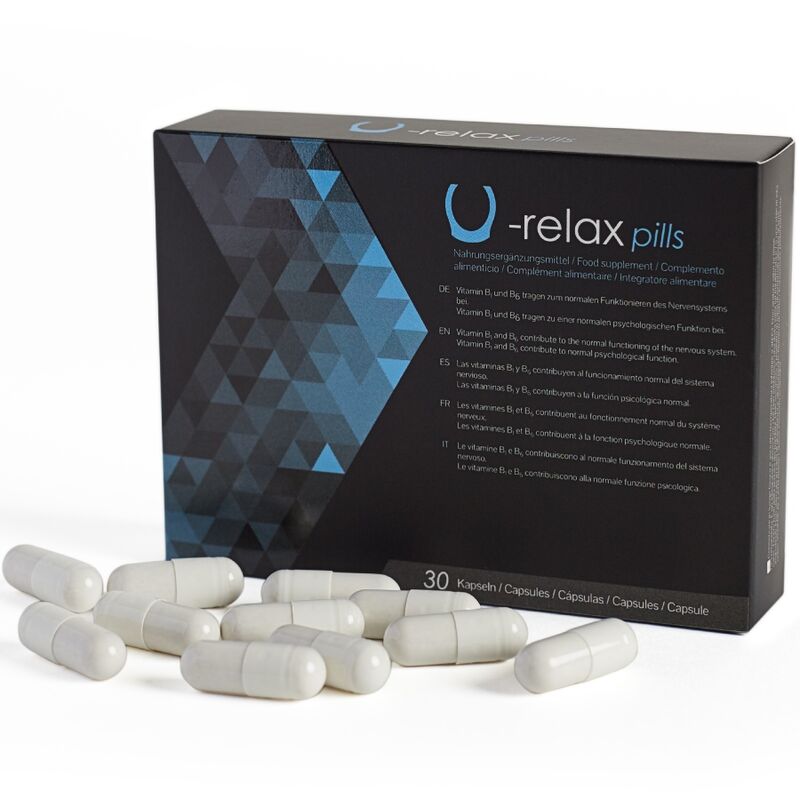 500 COSMETICS U-Relax: Cápsulas para Relaxamento e Redução da Ansiedade.
