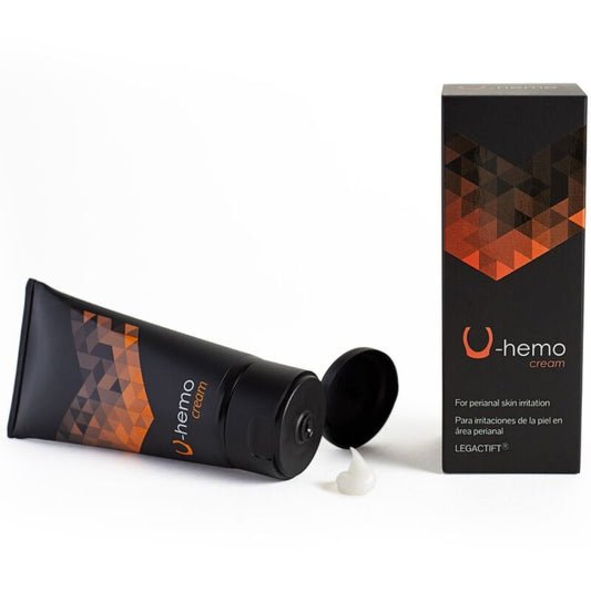 Embalagem do Creme 500 COSMETICS U-Hemo para Alívio e Prevenção de Hemorroidas, 60 ML.