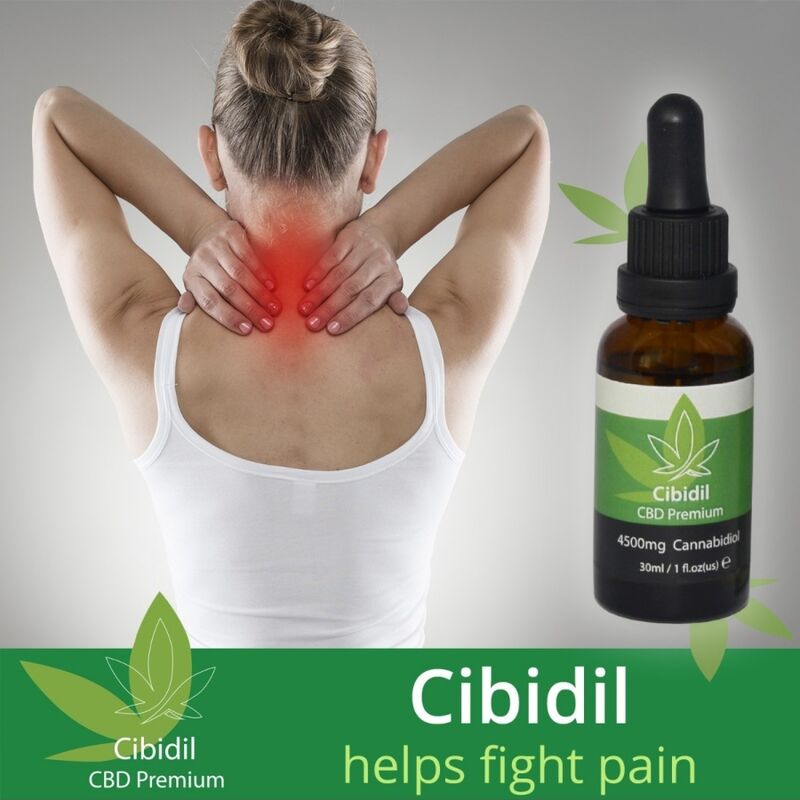Frasco de Óleo Relaxante CBD 15% 500 COSMETICS Cibidil para alívio do stress e bem-estar.