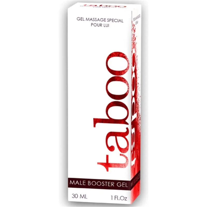 Embalagem do RUF Taboo Male Booster Gel para Ereção 30ml.