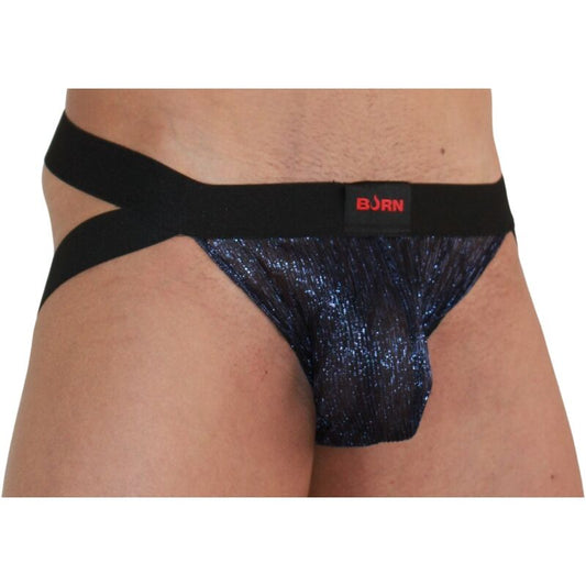 Jockstrap Brilhante Azul/Preto