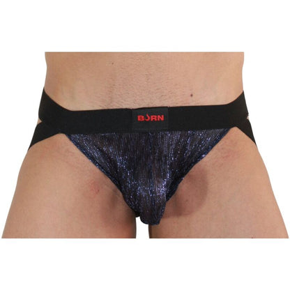 Jockstrap Brilhante Azul/Preto