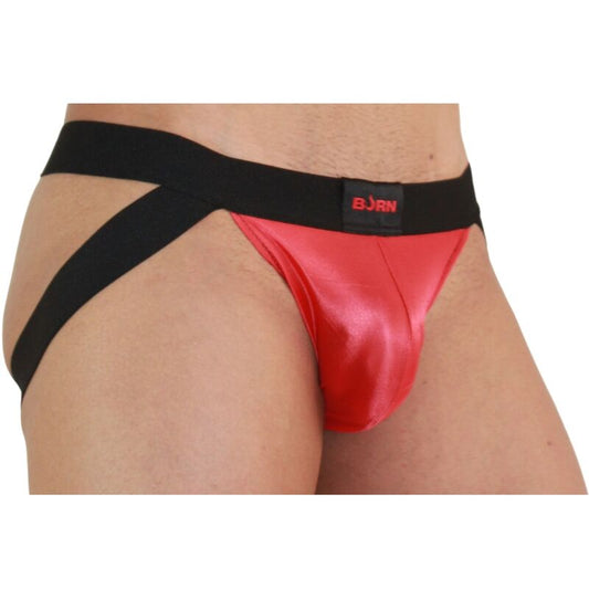 Jockstrap Masculino Bicolor Vermelho e Preto