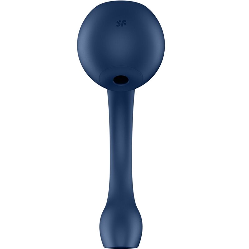 Satisfyer Pro+ Wave 4 Vibrador de Ponto G e Clitóris com App em Azul Escuro.