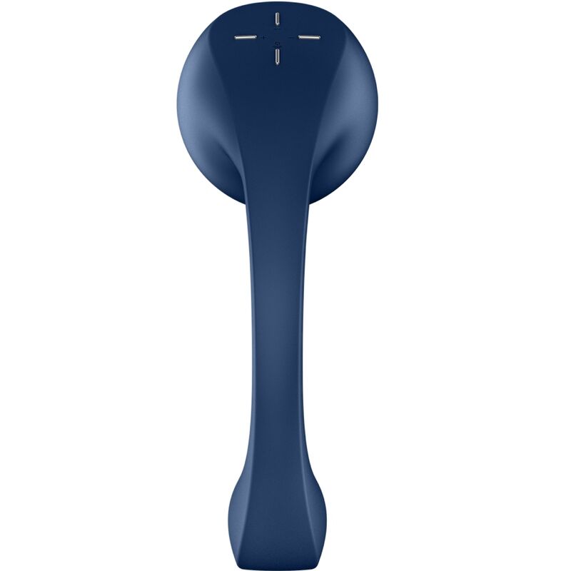 Satisfyer Pro+ Wave 4 Vibrador de Ponto G e Clitóris com App em Azul Escuro.