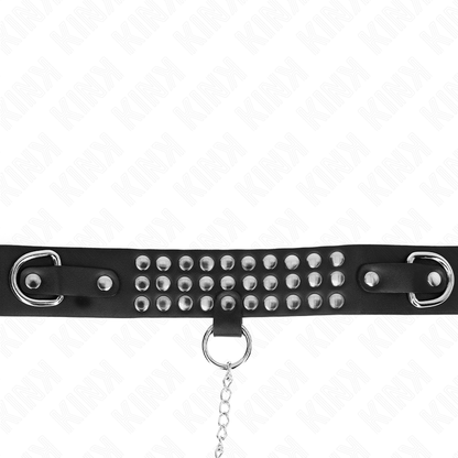 KINK Colar BDSM com Alça Brilhante Ajustável de 65cm para controlo e elegância nas suas sessões.