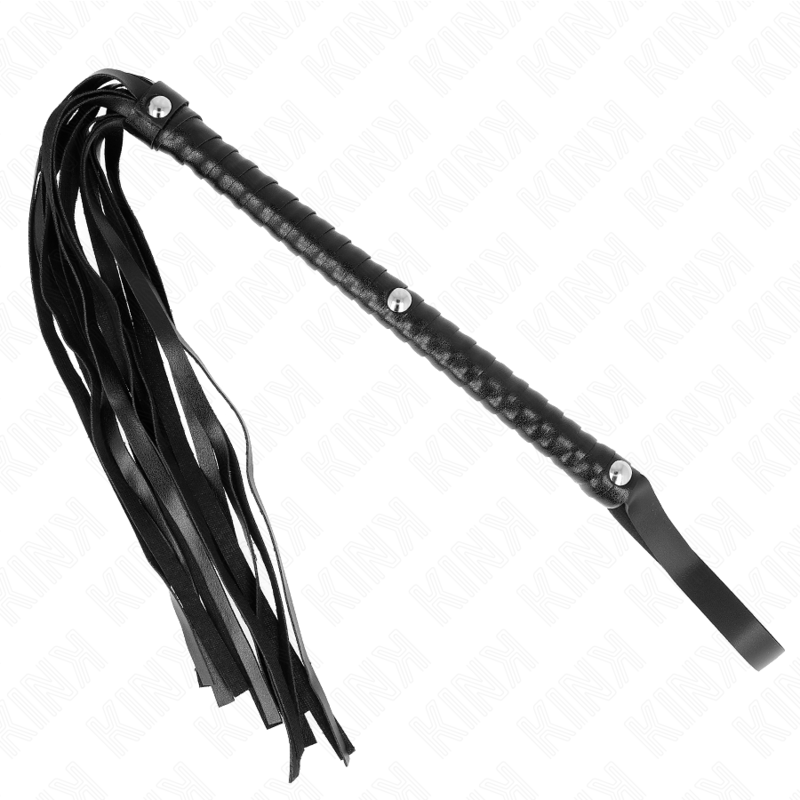 KINK Chicote de Cabo Longo BDSM 60 cm para sessões de dominação e submissão.
