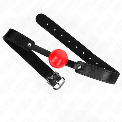 KINK Bola TPE Macia Gag Ajustável de 4 CM, ideal para jogos BDSM de submissão e controlo.