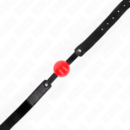 KINK Bola TPE Macia Gag Ajustável de 4 CM, ideal para jogos BDSM de submissão e controlo.