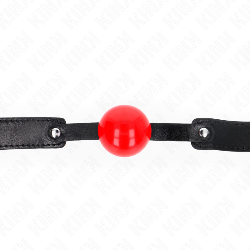 KINK Bola TPE Macia Gag Ajustável de 4 CM, ideal para jogos BDSM de submissão e controlo.