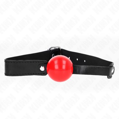 KINK Bola TPE Macia Gag Ajustável de 4 CM, ideal para jogos BDSM de submissão e controlo.