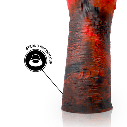 EPIC Dildo Lilith Silicone Líquido Grande, detalhe da textura e formato.