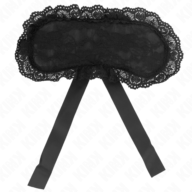 Close-up da Bandagem de Renda KINK Modelo 1, destacando a textura da renda preta e o seu design elegante para BDSM.