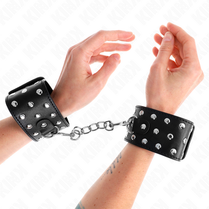 Retenções de Pulso Punk Ajustáveis 19-24 CM x 5,5 CM