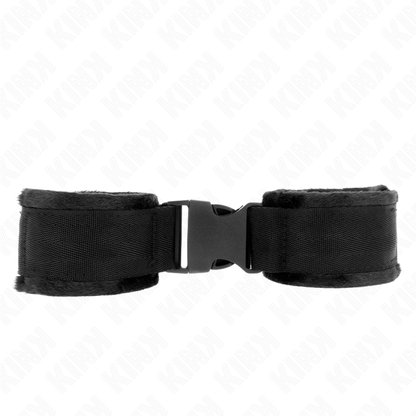 Retenções de Pulso Nylon Hook&Loop Vermelho-Preto Ajustáveis 25-35cm