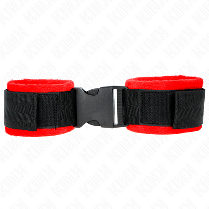 Retenções de Pulso Nylon Ajustáveis Hook&Loop Preto 25-35cm
