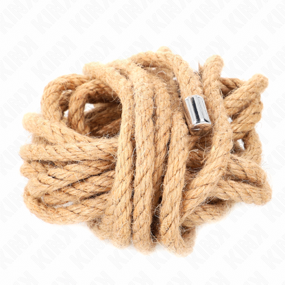 KINK Corda de Cânhamo 5 Metros com Cabeça de Metal para BDSM e Bondage.