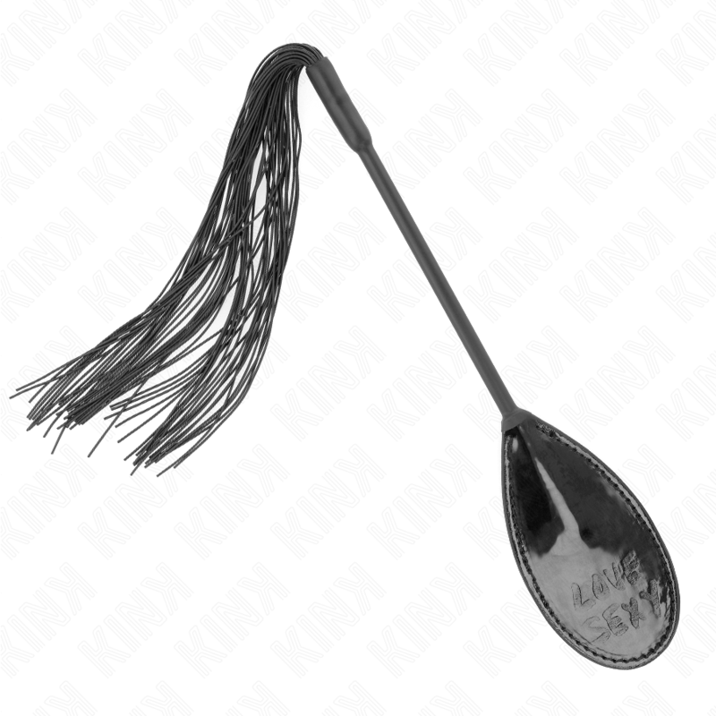 KINK Paleta de Borla Curta Love&Sexy para jogos BDSM e estimulação tátil.