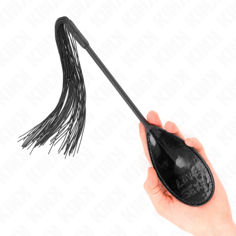 KINK Paleta de Borla Curta Love&Sexy para jogos BDSM e estimulação tátil.