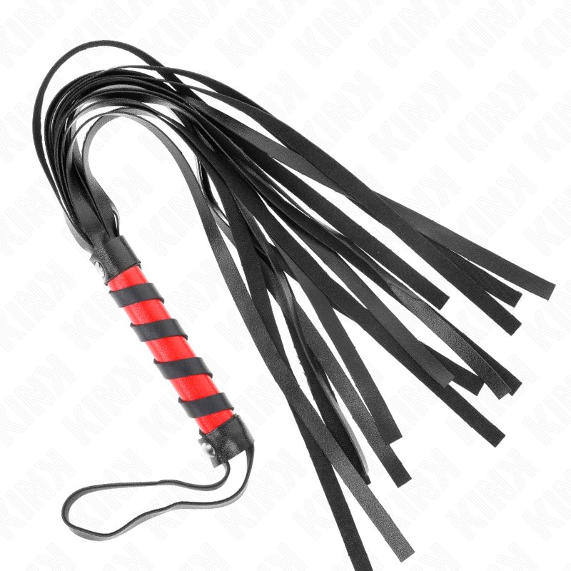 KINK Chicote Cabo Curto BDSM 45 cm, detalhe do design e material
