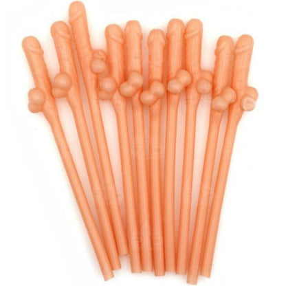 Palhinhas em Formato de Pénis - Pack de 10