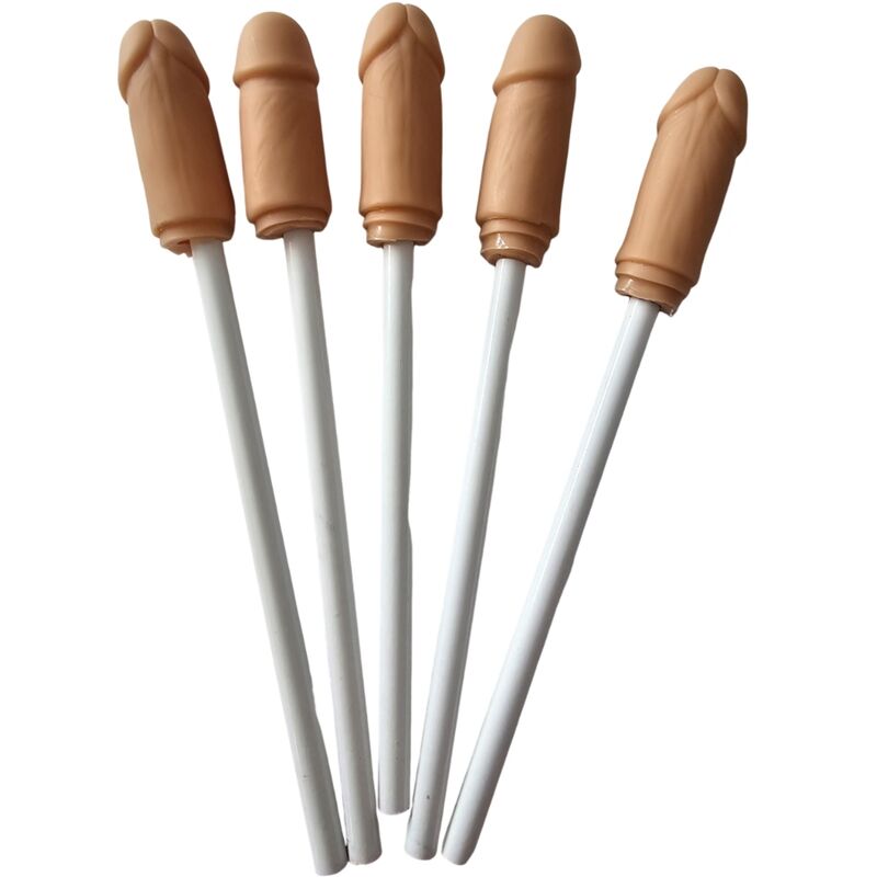 Lápis Divertidos com Ponta em Formato de Pénis - Pack de 5