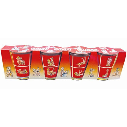 Copos Shot de Vidro - 4 Posições Kamasutra