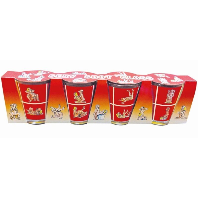 Copos Shot de Vidro - 4 Posições Kamasutra