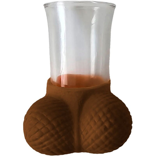 Copo de Shot Divertido em Formato de Pénis com Ovos