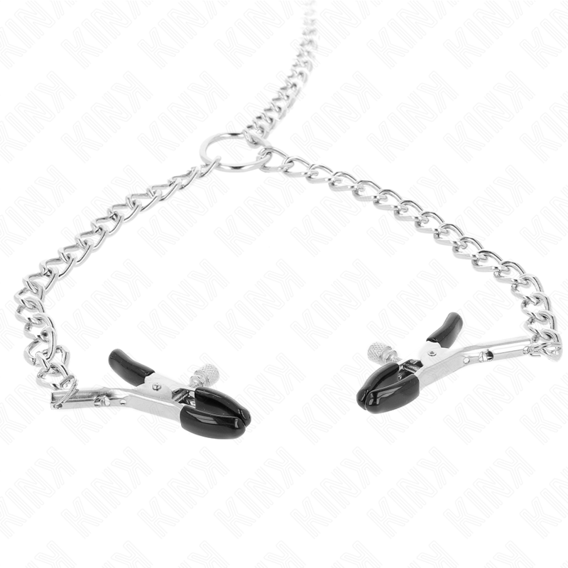 KINK Pinças de Mamilo com Correntes 32cm e 14cm (4 Unidades) para estimulação BDSM