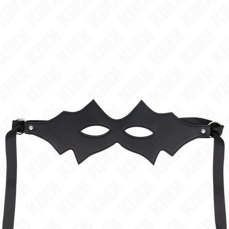 Máscara Facial de Gato KINK para BDSM e Roleplay, detalhe de design.