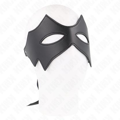 Máscara Facial de Gato KINK para BDSM e Roleplay, detalhe de design.